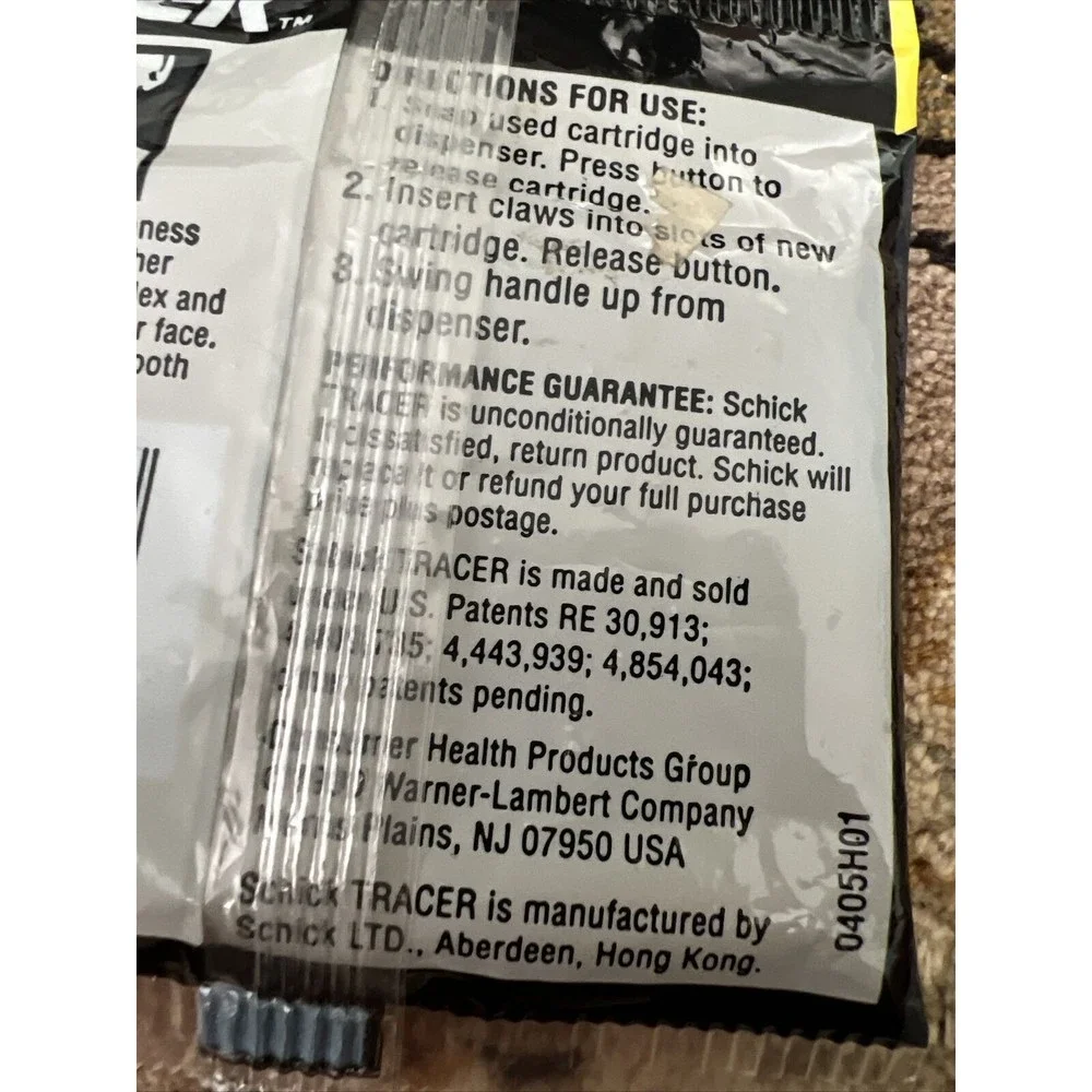 Schick Tracer 5 Cartridges‎ (Made in Hing Kong) 1990